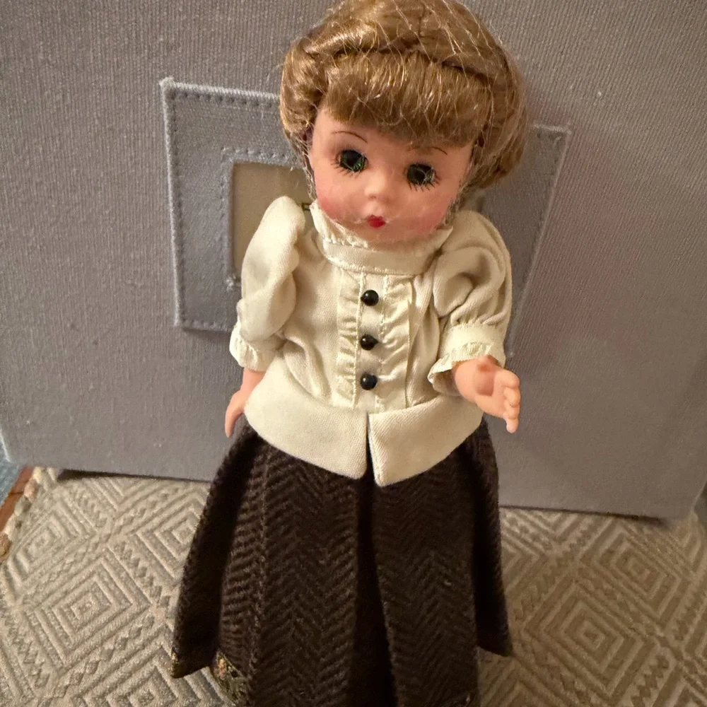 Annie Morrow Vintage Doll with Hat and Dress 8” Madame Alexander